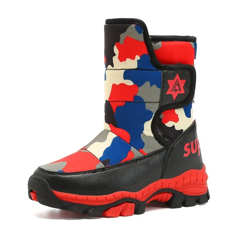 

Winter Ladies Snow Boots warm plush Platform Short Boots Ladies Red Waterproof Snow Boots имние сапоги Ladies Rain Boots